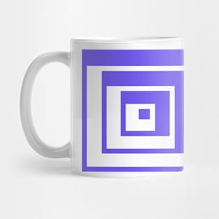 Abstract geometric pattern - blue and white. Mug